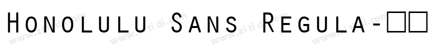 Honolulu Sans Regula字体转换
